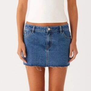 Joe’s Jeans Micro Mini Skirt with Raw Edge Hem